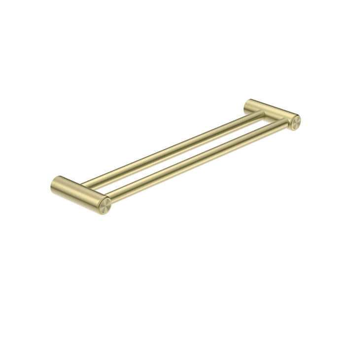 Nero Mecca Care 25mm Double Towel Grab Rail - Brushed Gold-blue-leaf-bathware