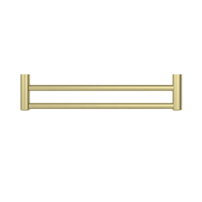 Nero Mecca Care 25mm Double Towel Grab Rail - Brushed Gold-blue-leaf-bathware