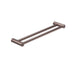 Nero Mecca Care 25mm Double Towel Grab Rail - Brushed Bronze-blue-leaf-bathware