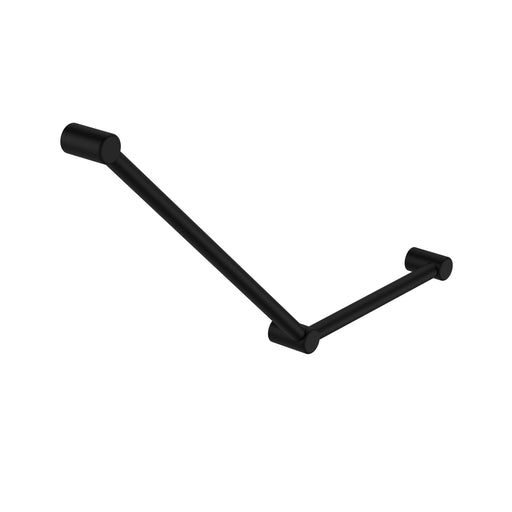 Nero Mecca Care 32mm Ambulant Toilet Grab Rail 45 Degree 750x450mm - Matte Black-NRCR3245AMB-blue-leaf-bathware