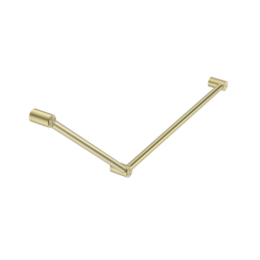 Nero Mecca Care 32mm Dda Grab Rail Set 45 Degree 750x900mm - Brushed Gold-NRCR3245BG-blue-leaf-bathware