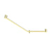 Nero Mecca Care 32mm Ambulant 45 Degree Bent Tube Grab Rail 450x650mm - Brushed Gold-NRCR3245DBG-blue-leaf-bathware