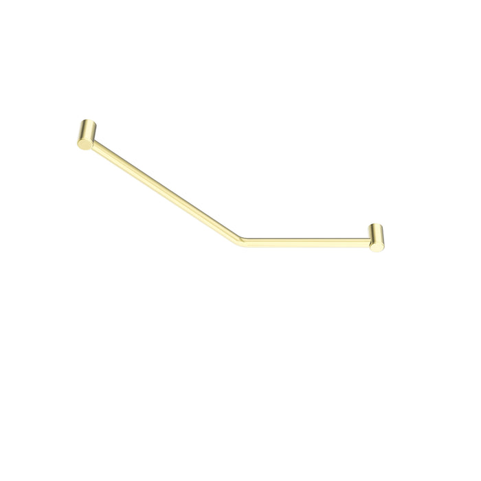 Nero Mecca Care 32mm Ambulant 45 Degree Bent Tube Grab Rail 450x650mm - Brushed Gold-NRCR3245DBG-blue-leaf-bathware