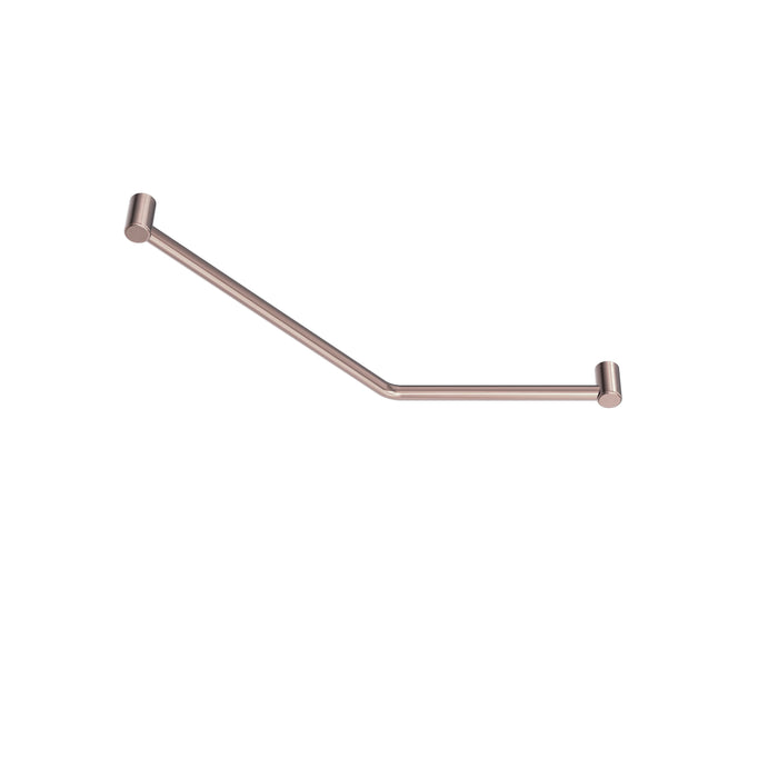 Nero Mecca Care 32mm Ambulant 45 Degree Bent Tube Grab Rail 450x650mm - Brushed Bronze-NRCR3245DBZ-blue-leaf-bathware