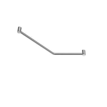 Nero Mecca Care 32mm Ambulant 45 Degree Bent Tube Grab Rail 450x650mm - Chrome-NRCR3245DCH-blue-leaf-bathware