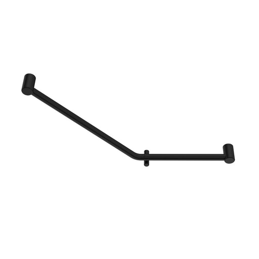 Nero Mecca Care 32mm Ambulant 45 Degree Bent Tube Grab Rail 450x650mm - Matte Black-NRCR3245DMB-blue-leaf-bathware