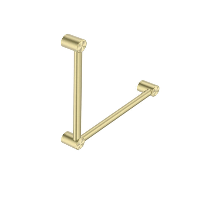 Nero Mecca Care 32mm Ambulant Toilet Grab Rail 90 Degree 450x450mm - Brushed Gold-NRCR3290ABG-blue-leaf-bathware