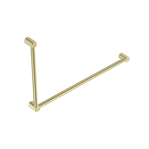 Nero Mecca Care 32mm Dda Grab Rail Set 90 Degree 600x1000mm - Brushed Gold-NRCR3290BG-blue-leaf-bathware