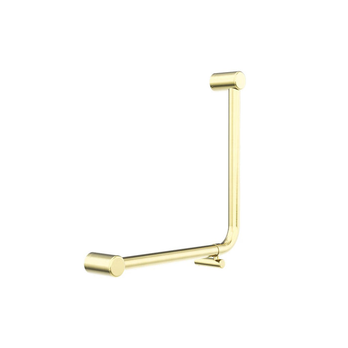 Nero Mecca Care 32mm Ambulant 90 Degree Bent Tube Grab Rail 450x450mm - Brushed Gold-NRCR3290DBG-blue-leaf-bathware