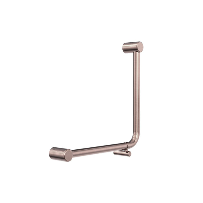 Nero Mecca Care 32mm Ambulant 90 Degree Bent Tube Grab Rail 450x450mm - Brushed Bronze-NRCR3290DBZ-blue-leaf-bathware