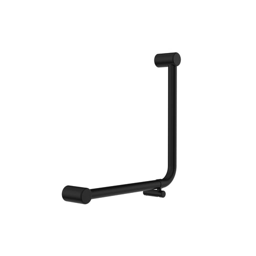 Nero Mecca Care 32mm Ambulant 90 Degree Bent Tube Grab Rail 450x450mm - Matte Black-NRCR3290DMB-blue-leaf-bathware