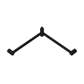 Nero Mecca Care 32mm Wrap Around Corner Grab Rail 600x600mm - Matte Black-NRCR3290WMB-blue-leaf-bathware