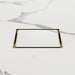 Nero 130mm Square Tile Insert Floor Waste 80mm Outlet - Brushed Gold-NRFW007BG-blue-leaf-bathware