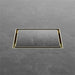 Nero 130mm Square Tile Insert Floor Waste 100mm Outlet - Brushed Gold-NRFW008BG-blue-leaf-bathware