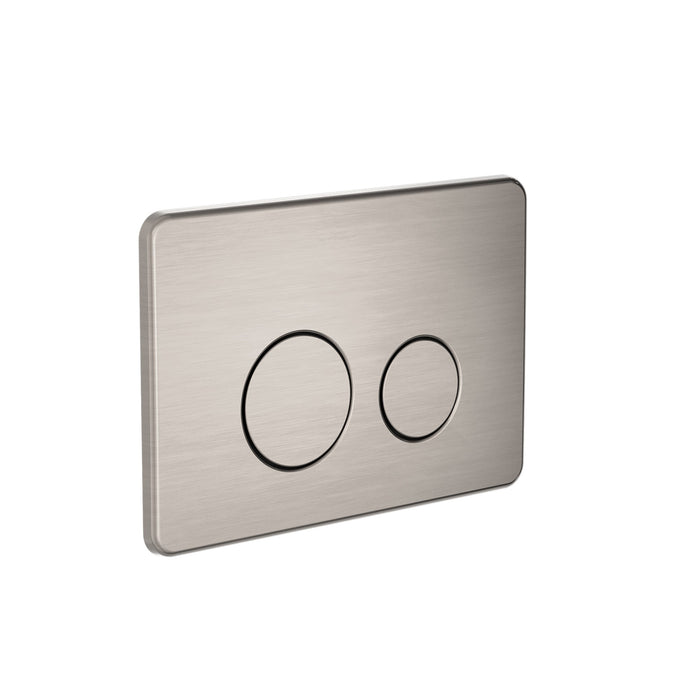 Nero In Wall Toilet Push Plate - Brushed Nickel-NRPL001BN-blue-leaf-bathware