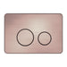 Nero In Wall Toilet Push Plate - Brushed Bronze-NRPL001BZ-blue-leaf-bathware