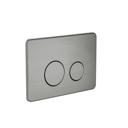 Nero In Wall Toilet Push Plate - Graphite-NRPL001GR-blue-leaf-bathware