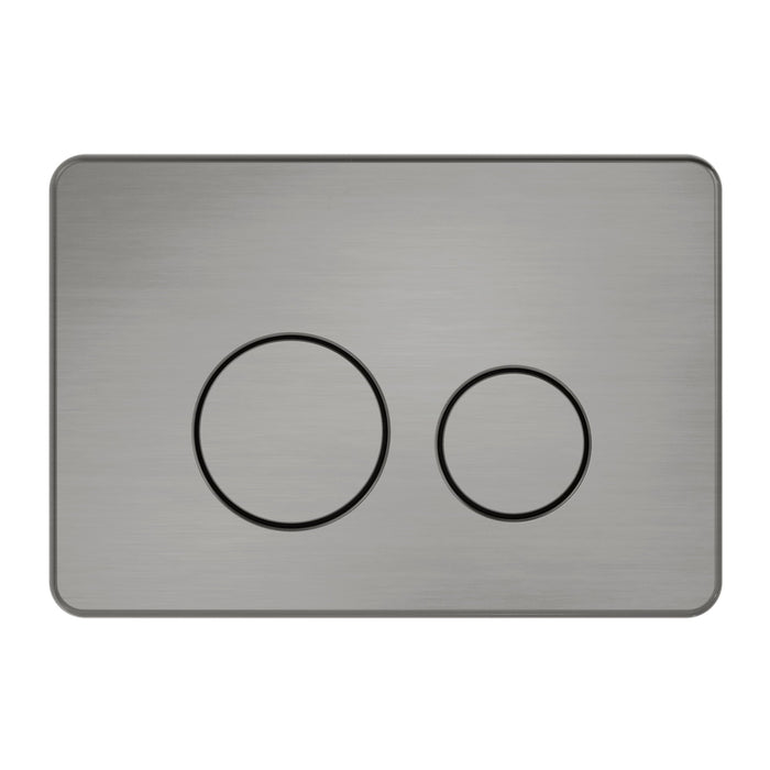 Nero In Wall Toilet Push Plate - Graphite-NRPL001GR-blue-leaf-bathware