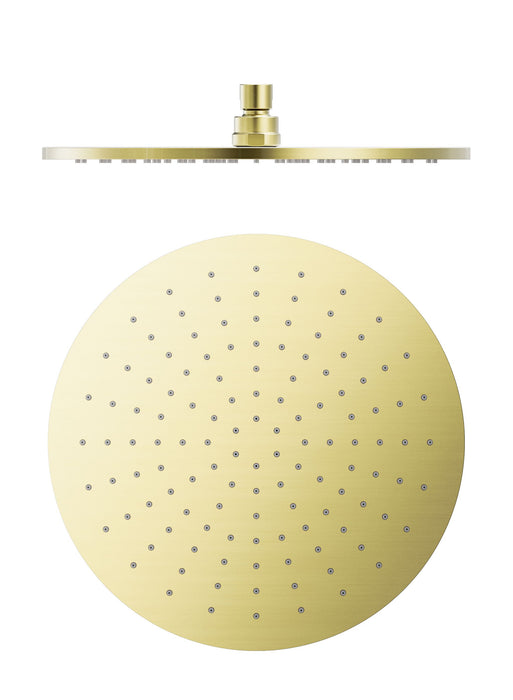 Nero 300mm Round Shower Head - Brushed Gold-NRROA1202BG-blue-leaf-bathware