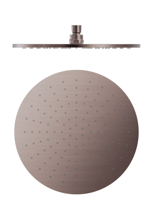 Nero 300mm Round Shower Head - Brushed Bronze-NRROA1202BZ-blue-leaf-bathware