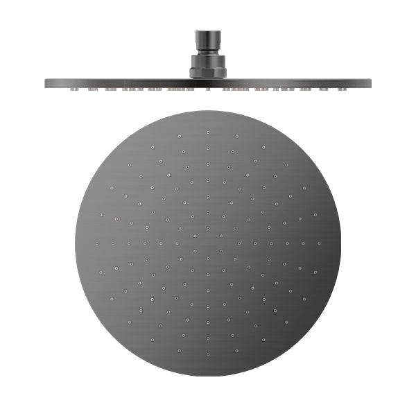 Nero 300mm Round Shower Head - Gun Metal-NRROA1202GM-blue-leaf-bathware