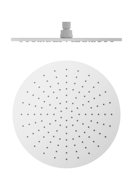 Nero 300mm Round Shower Head - Matte White-NRROA1202MW-blue-leaf-bathware