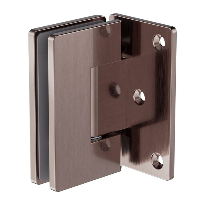 Nero 90 Degree Glass To Wall Shower Hinge 10mm Glass - Brushed Bronze-NRSH101aBZ-blue-leaf-bathware