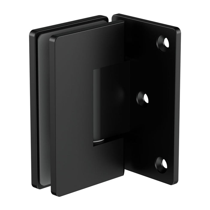 Nero 90 Degree Glass To Wall Shower Hinge 10mm Glass - Matte Black-NRSH101aMB-blue-leaf-bathware