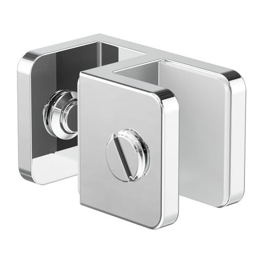 Nero Over-Panel Glass To Glass Fitting 10mm Glass - Chrome-NRSH201aCH-blue-leaf-bathware