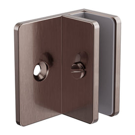 Nero Shower F Bracket 10mm Glass - Brushed Bronze-NRSH202aBZ-blue-leaf-bathware