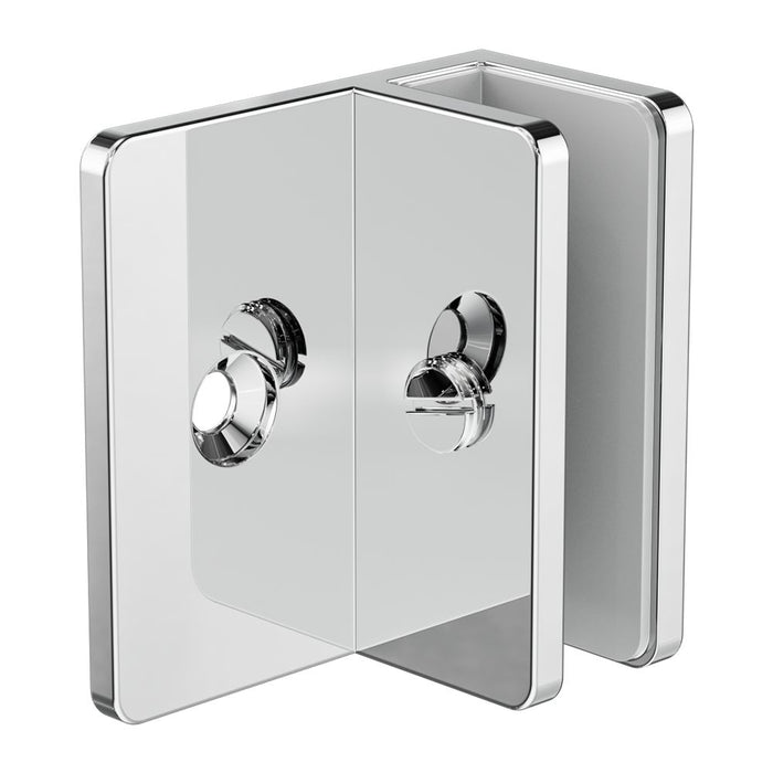 Nero Shower F Bracket 10mm Glass - Chrome-NRSH202aCH-blue-leaf-bathware