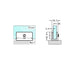 Nero Shower U Bracket 10mm Glass - Gun Metal-NRSH203aGM-blue-leaf-bathware