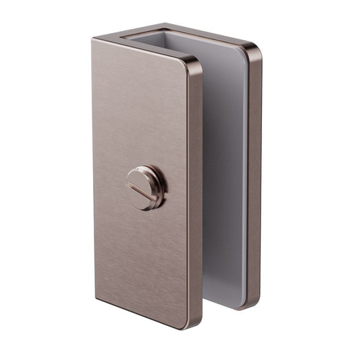 Nero Shower U Bracket 10mm Glass - Brushed Bronze-NRSH203aBZ-blue-leaf-bathware