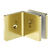 Nero 90 Degree Glass To Wall Bracket 10mm Glass - Brushed Gold-NRSH204aBG-blue-leaf-bathware