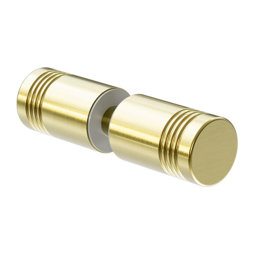 Nero Round Shower Knob - Brushed Gold-NRSH301aBG-blue-leaf-bathware