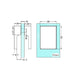 Nero Square Shower Knob Handle - Gun Metal-NRSH302aGM-blue-leaf-bathware