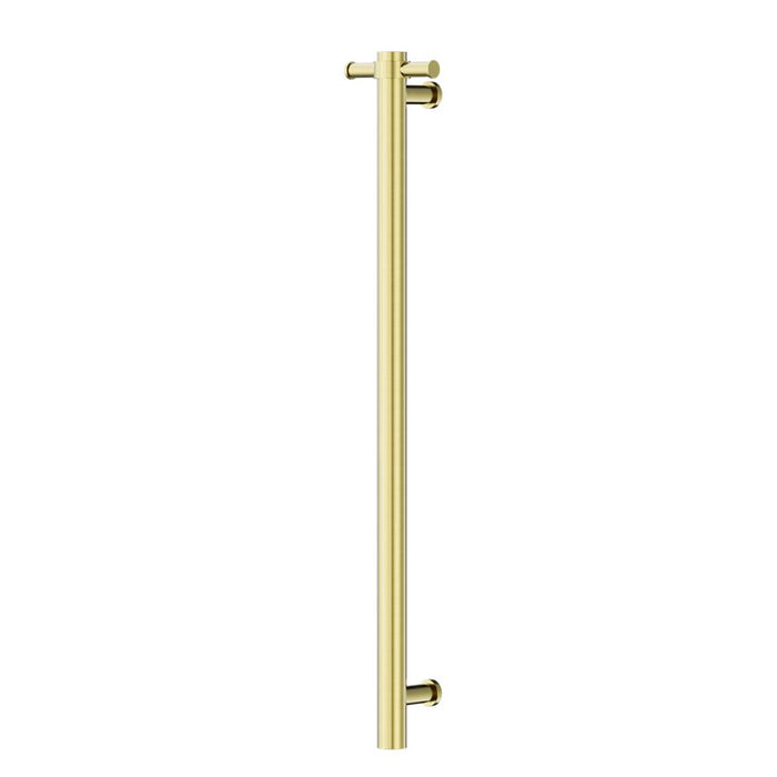 Nero Non-Heated Vertical Towel Rail 900mm - Brushed Gold-NRV901BG-blue-leaf-bathware