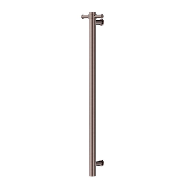 Nero Non-Heated Vertical Towel Rail 900mm - Brushed Bronze-NRV901BZ-blue-leaf-bathware