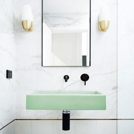 Nood Co Box Basin Wall Hung - 14 Colours-BX1-2-0-MI-blue-leaf-bathware