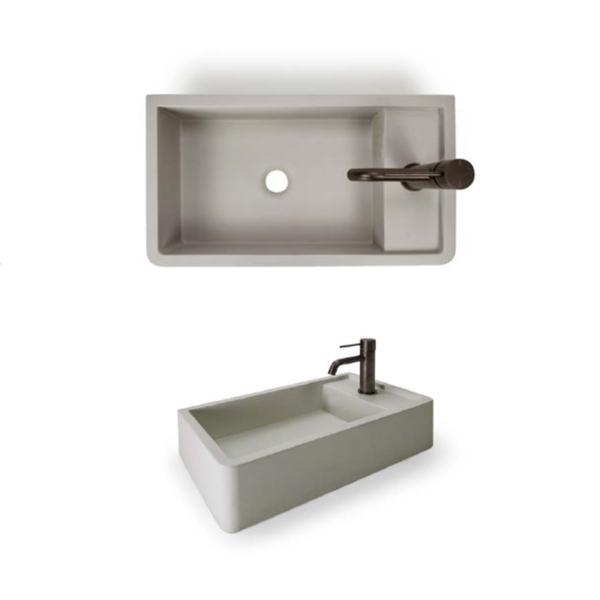 Nood Co Shelf 01 Wall Hung Basin - 14 Colours-blue-leaf-bathware