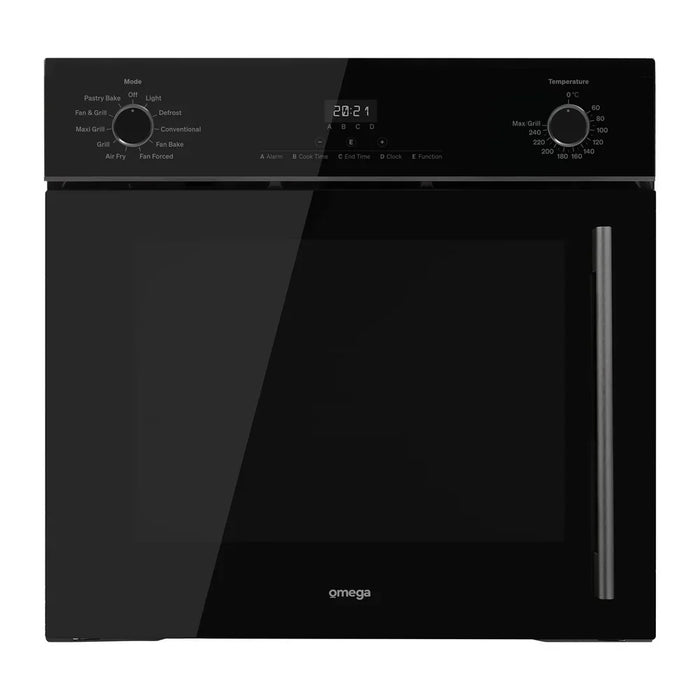 Omega 60cm 10 Function Side-opening Oven  Midnight (LHS Hinge)