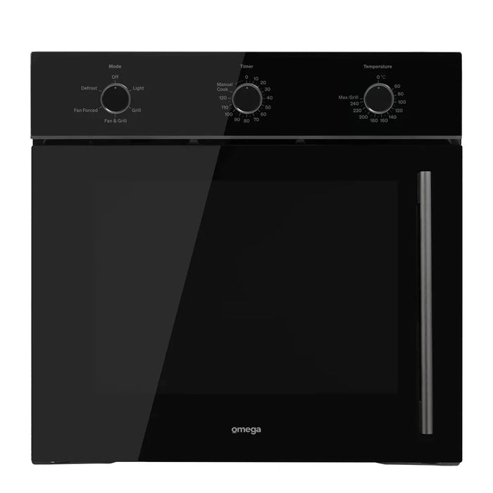 Omega 60cm 5 Function Side-opening Oven Midnight (LHS Hinge)