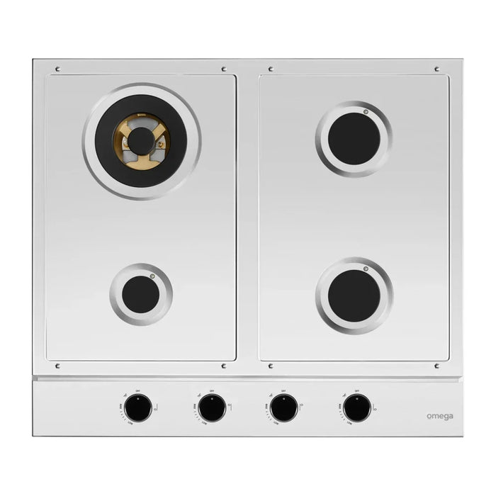 Omega 60cm Gas Cooktop - Stainless Steel