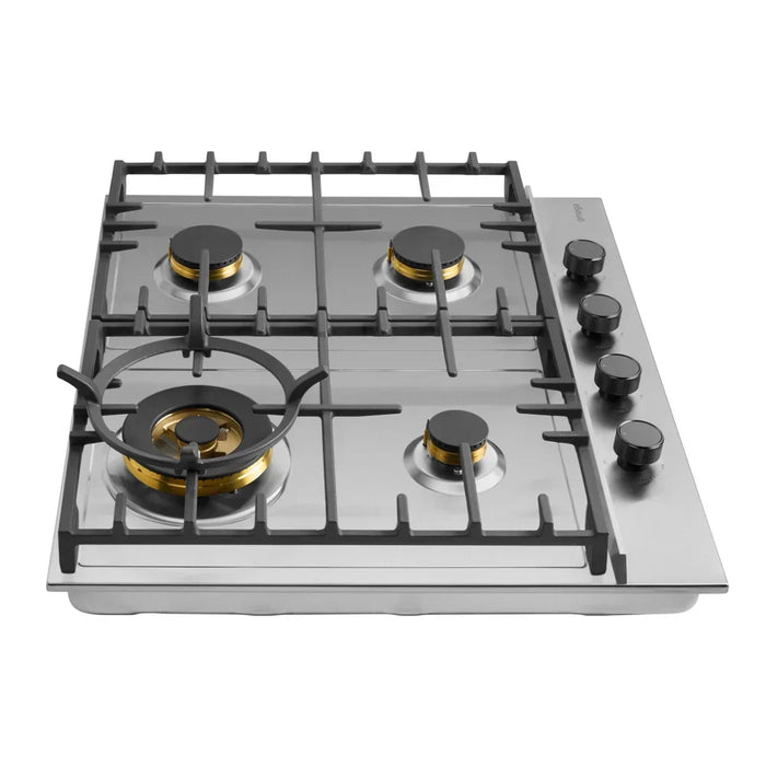 Omega 60cm Gas Cooktop - Stainless Steel