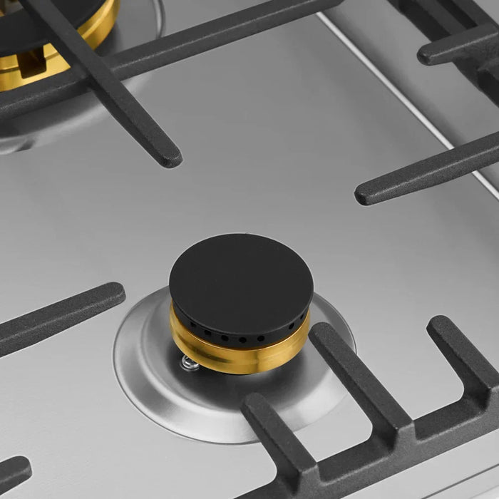 Omega 60cm Gas Cooktop - Stainless Steel