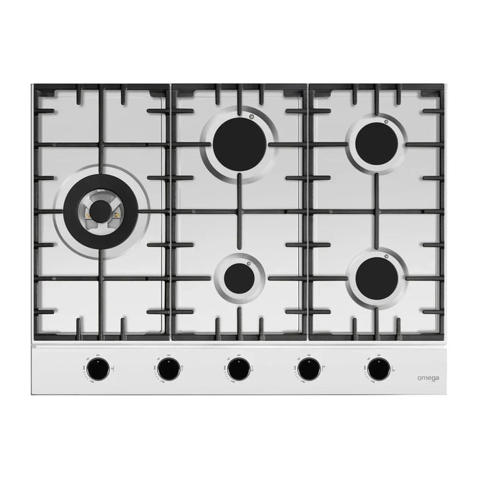 Omega 70cm Gas Cooktop Stainless Steel
