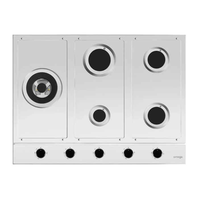 Omega 70cm Gas Cooktop Stainless Steel