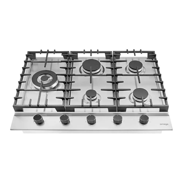 Omega 70cm Gas Cooktop Stainless Steel