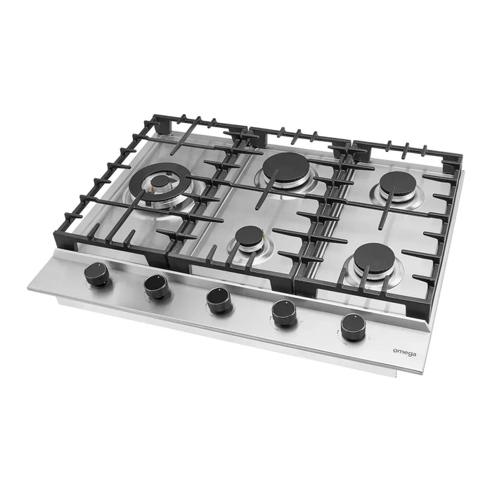 Omega 70cm Gas Cooktop Stainless Steel