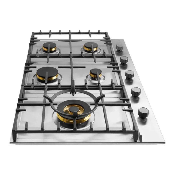 Omega 90cm Gas Cooktop Stainless Steel